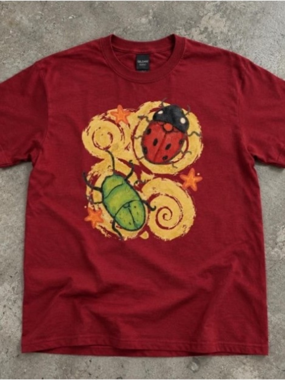 Gildan Red Short Sleeve Tee with Graphic